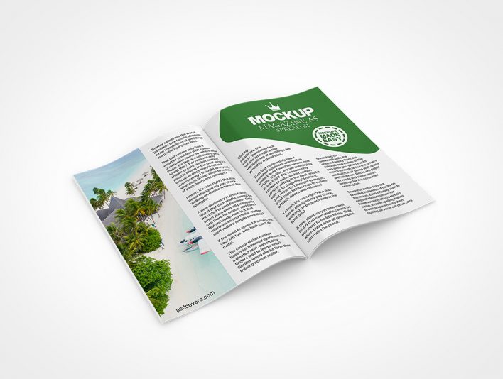 Render this Spread Comic Book Mockup 11 with PSDCovers