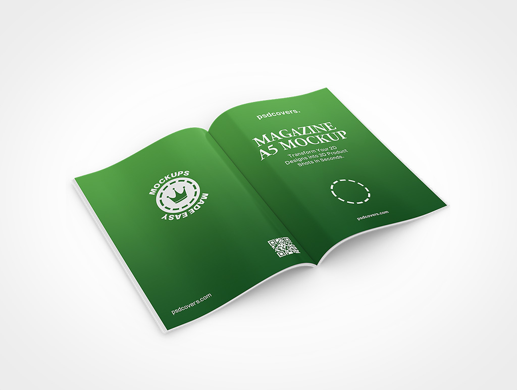 A5 Softcover Book Mockup 1r5