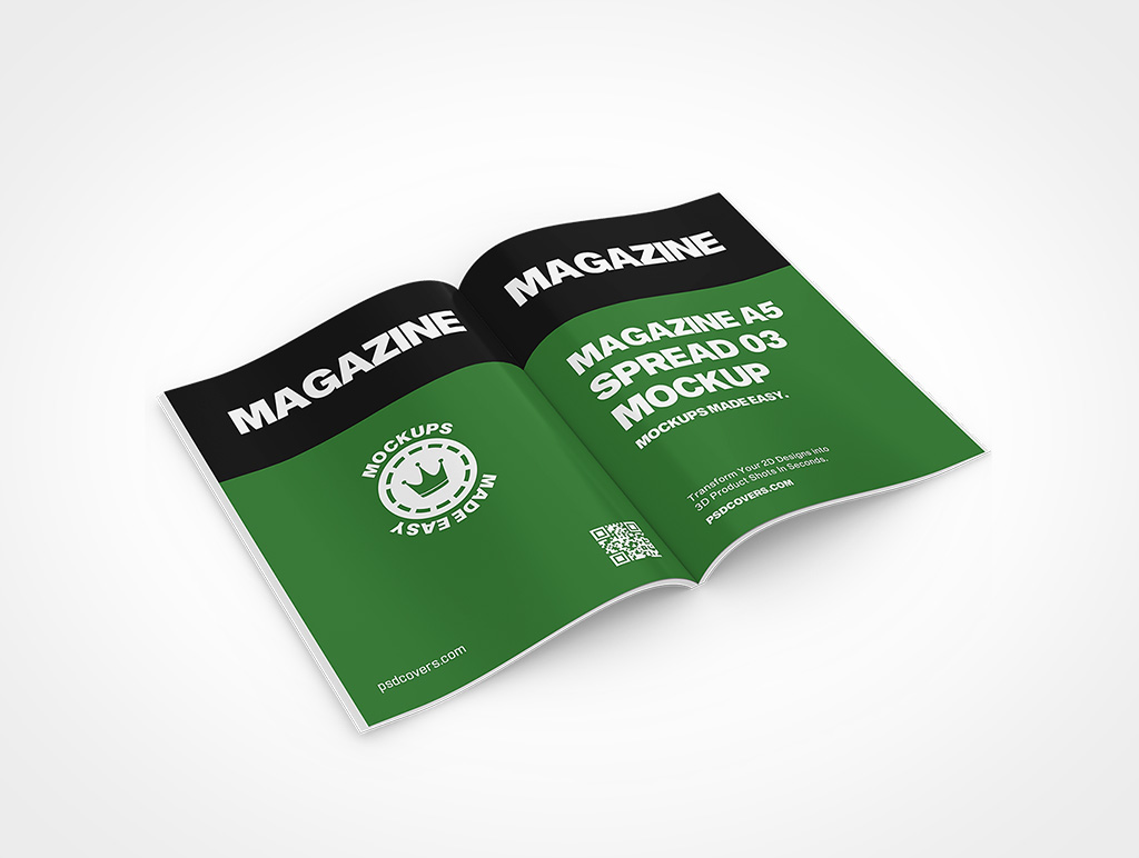 A5 Softcover Book Mockup 1r4