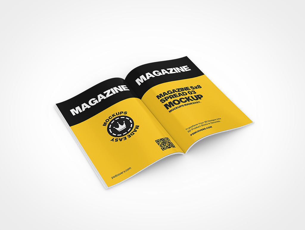 Magazine Spread Mockup 6r4