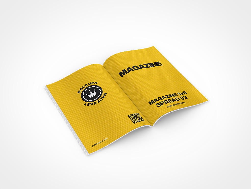 Magazine Spread Mockup 6r2