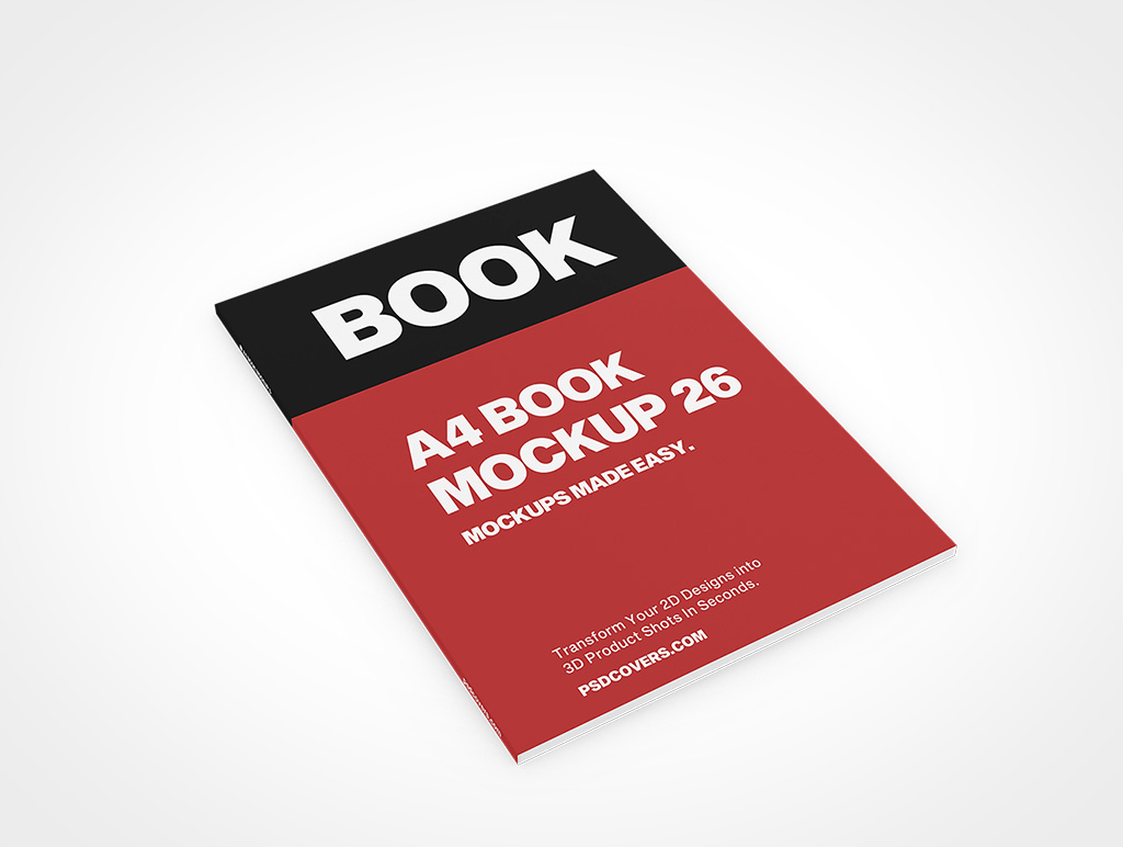 A4 Book Mockup 26r4