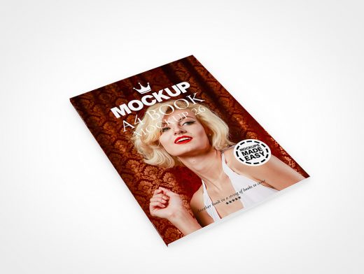 A4 Book Mockup 26r