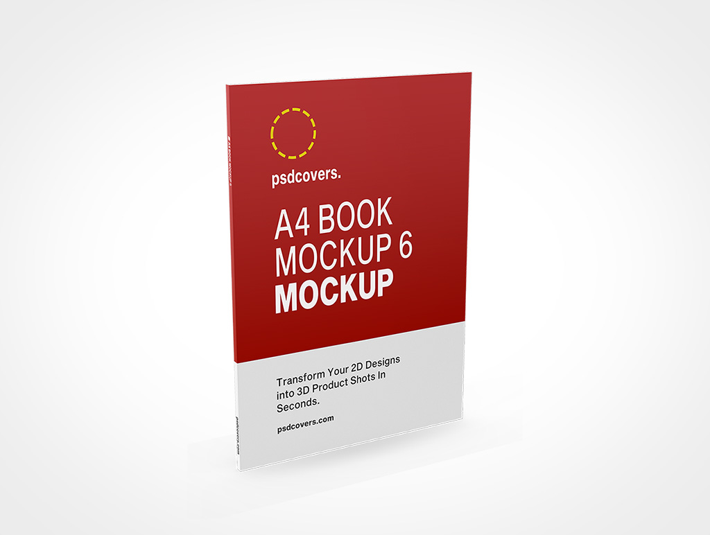 A4 Book Mockup 6r7