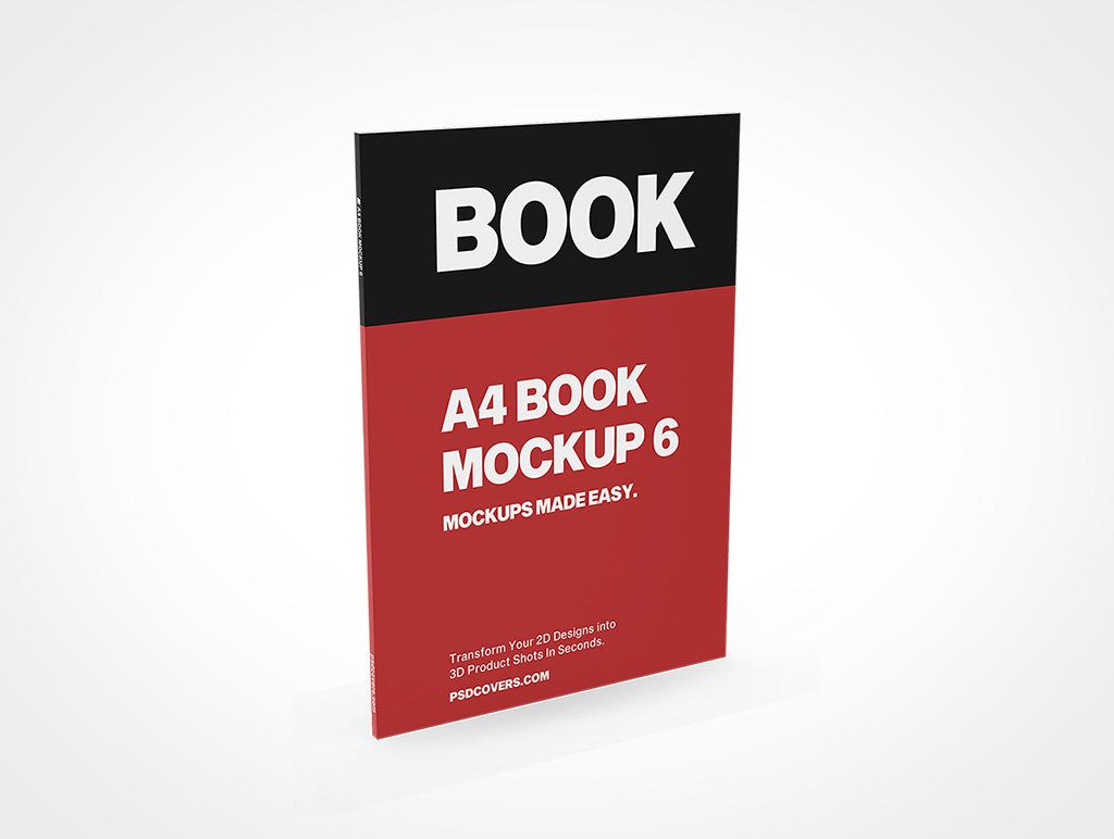 A4 Book Mockup 6r4