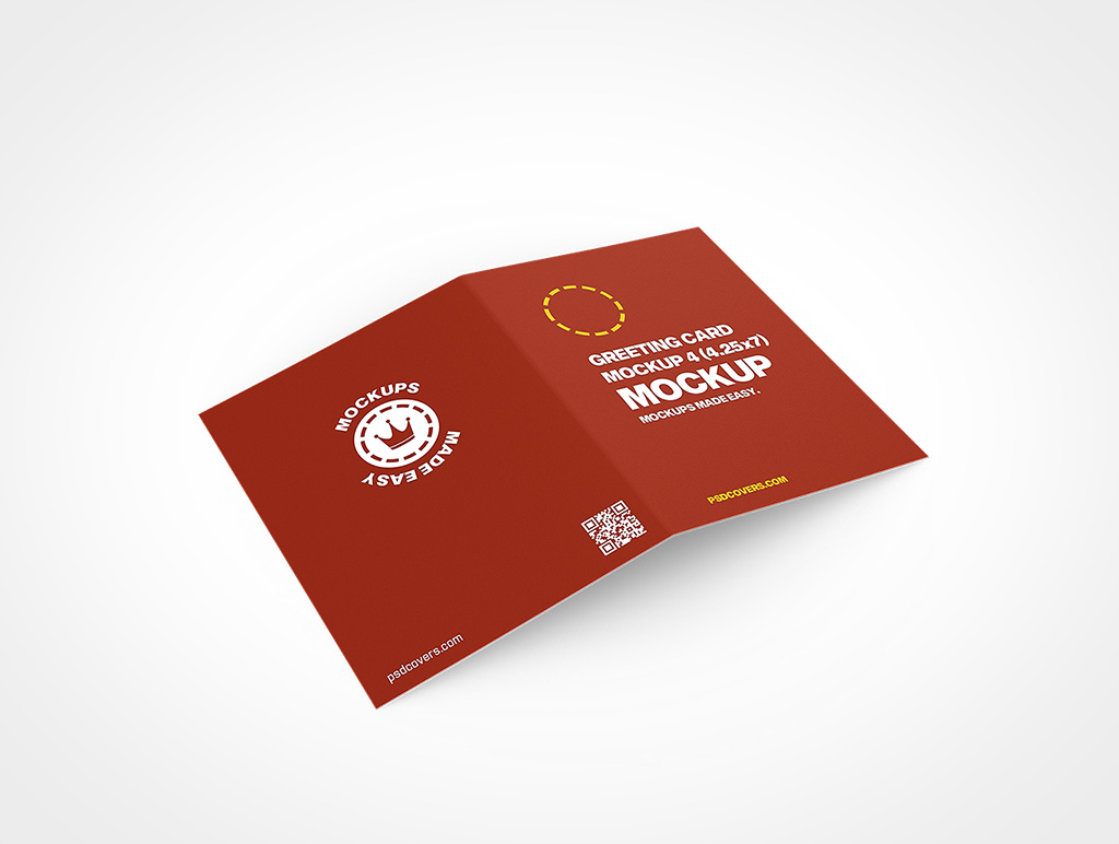 Greeting Card Mockup 4r6