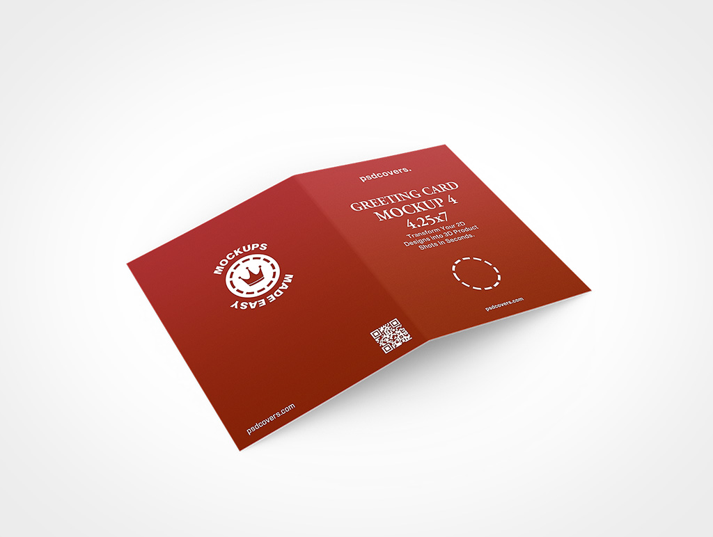 Greeting Card Mockup 4r5
