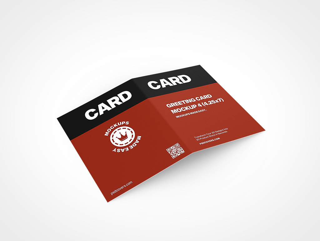 Greeting Card Mockup 4r4