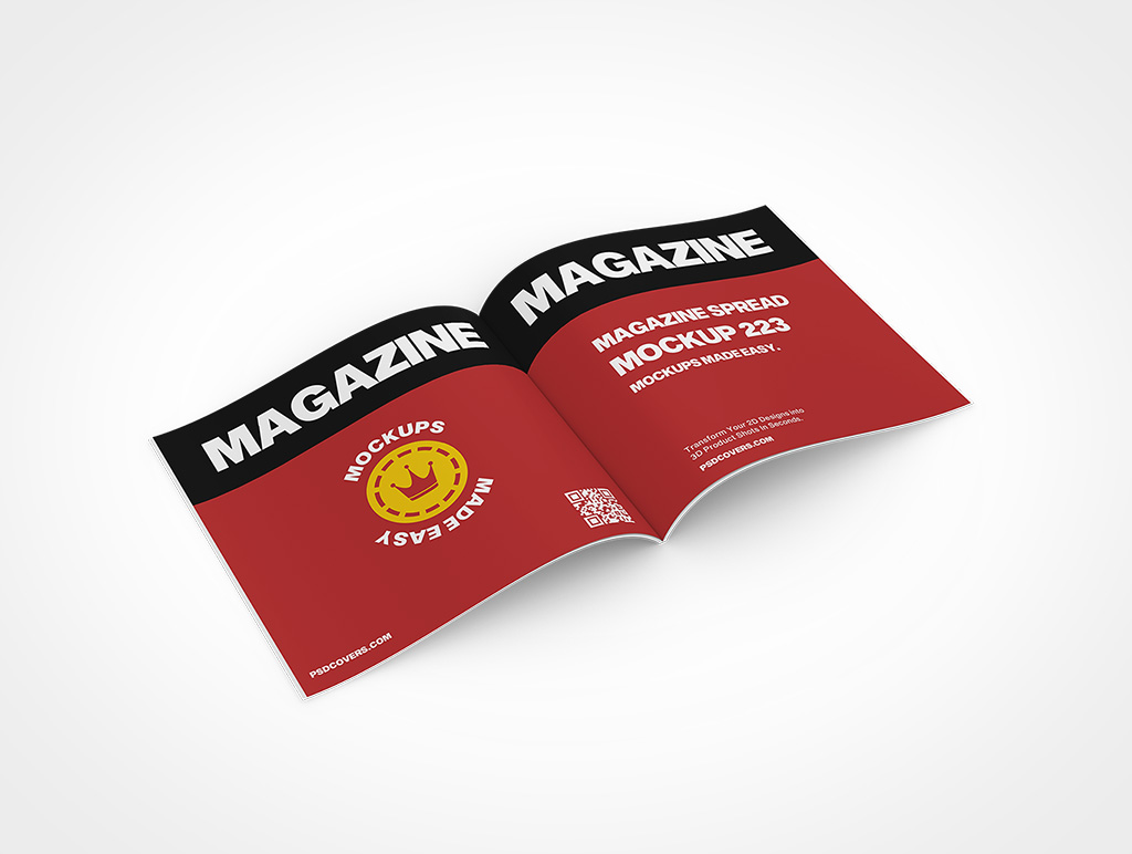 Magazine Spread Mockup 223r4