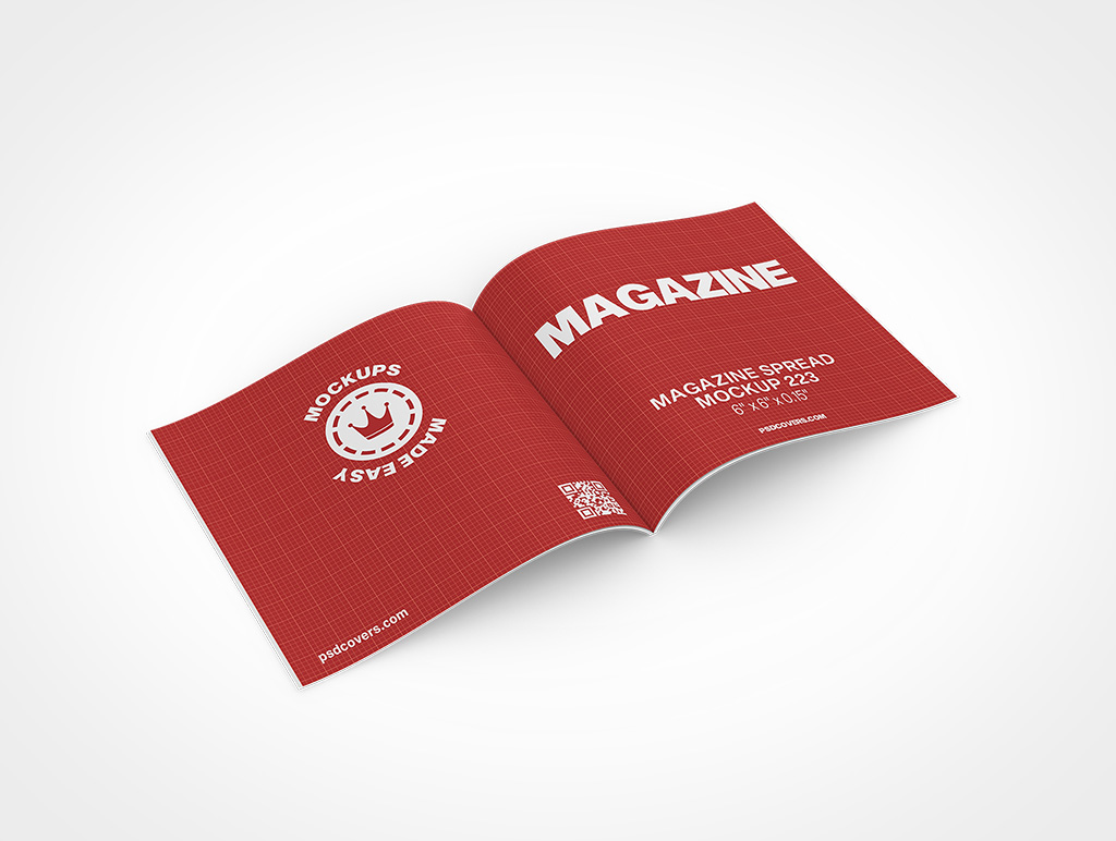 Magazine Spread Mockup 223r2