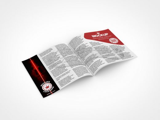 Magazine Spread Mockup 223r