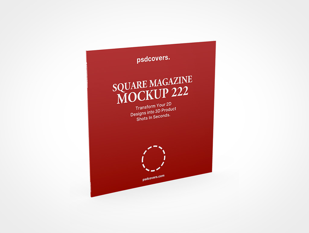 Square Magazine Mockup 222r5