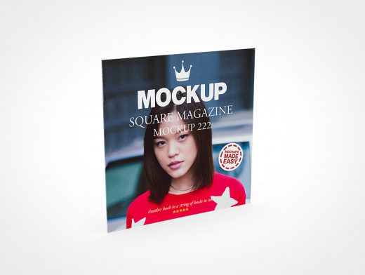Square Magazine Mockup 222r