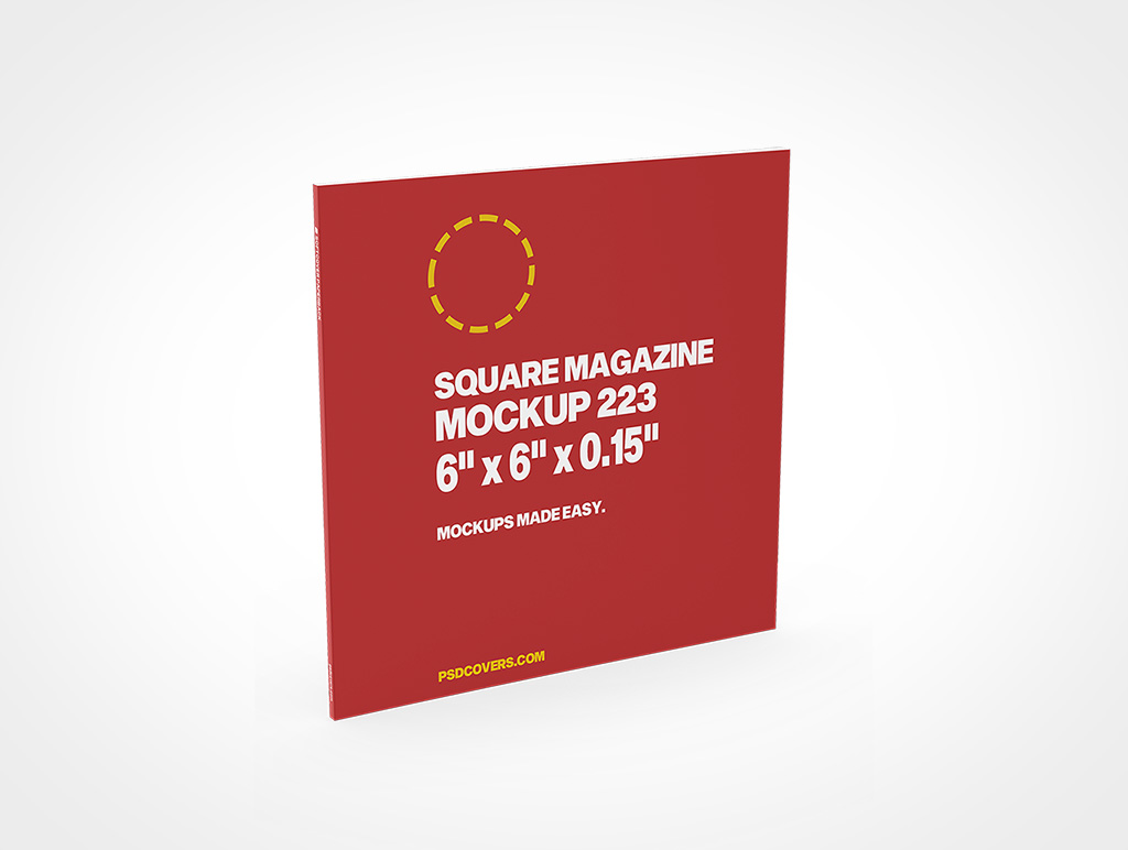 Square Magazine Mockup 223r6
