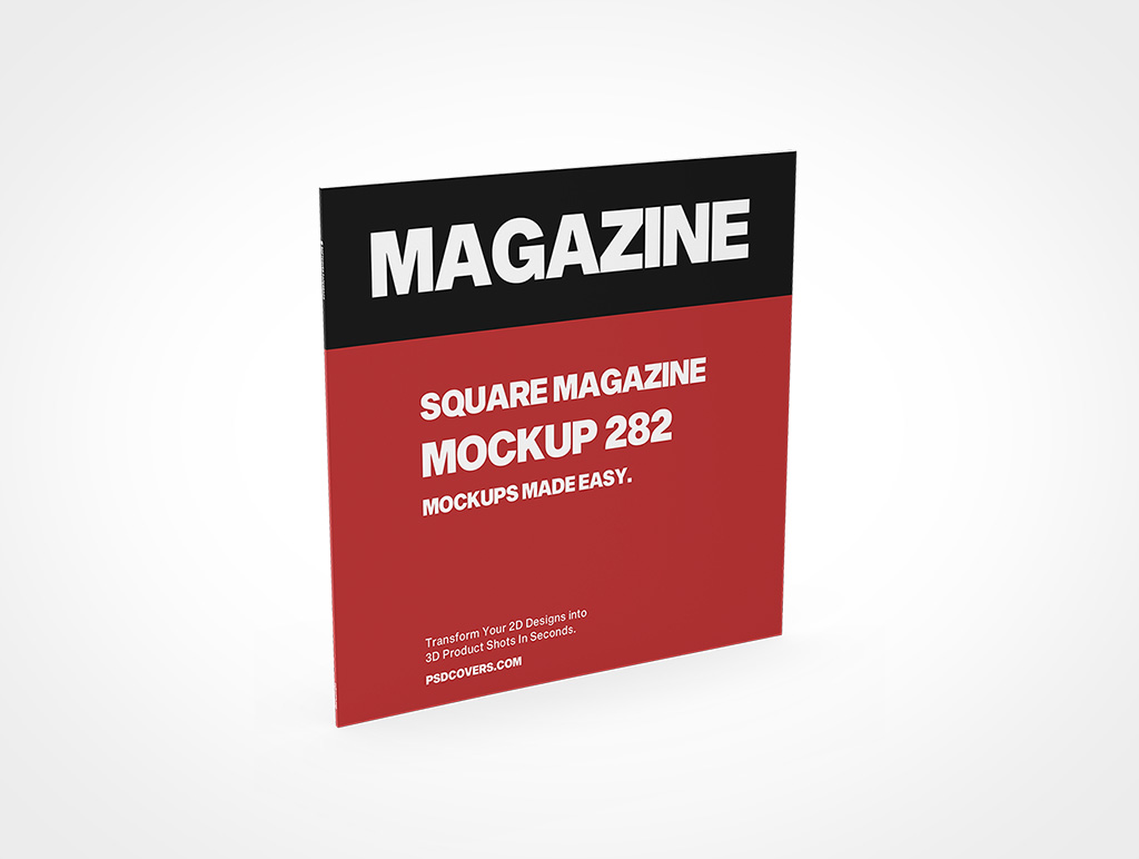 Square Magazine Mockup 282r4