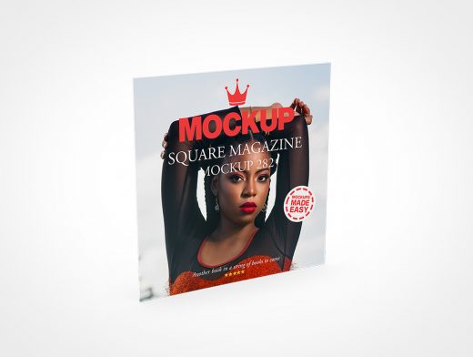 Square Magazine Mockup 282r