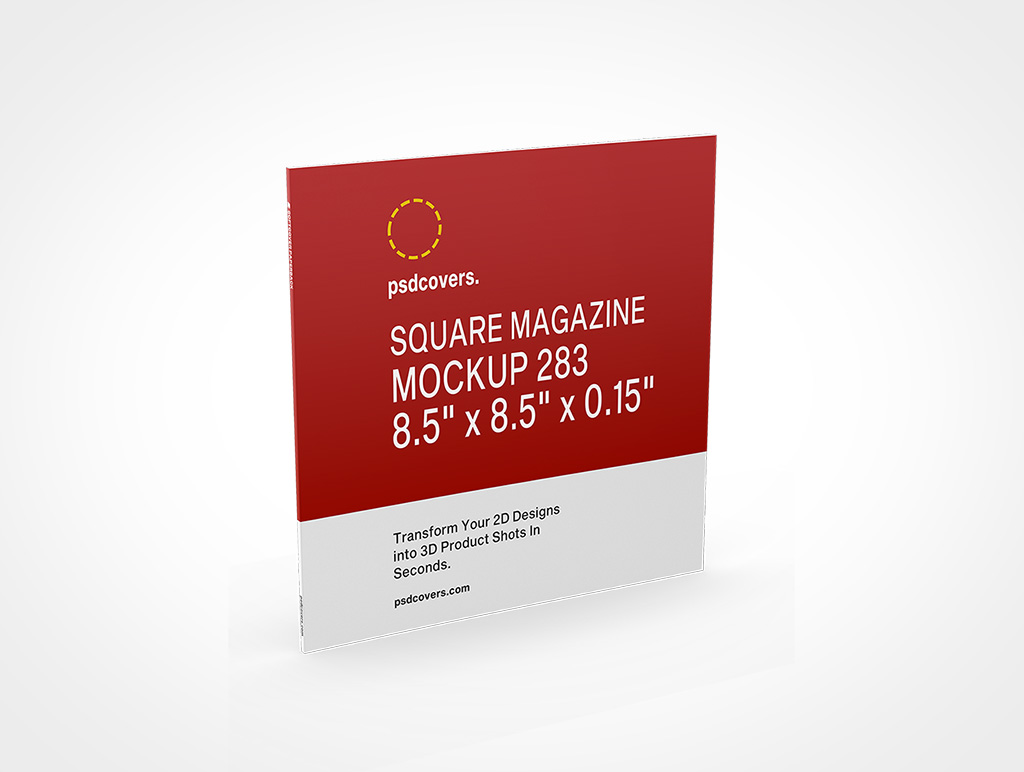 Square Magazine Mockup 283r7