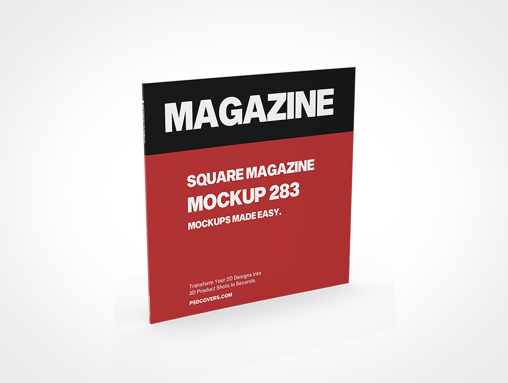 Square Magazine Mockup 283r4