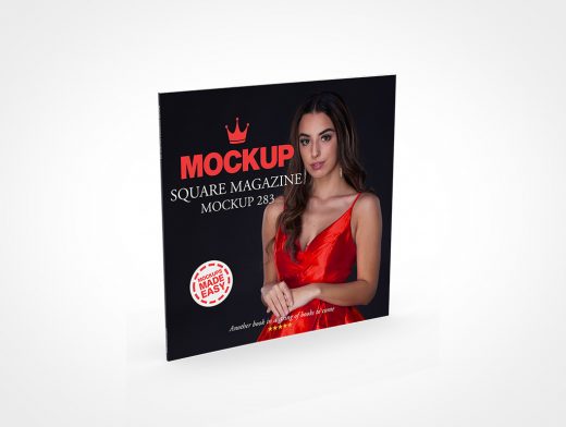 Square Magazine Mockup 283r