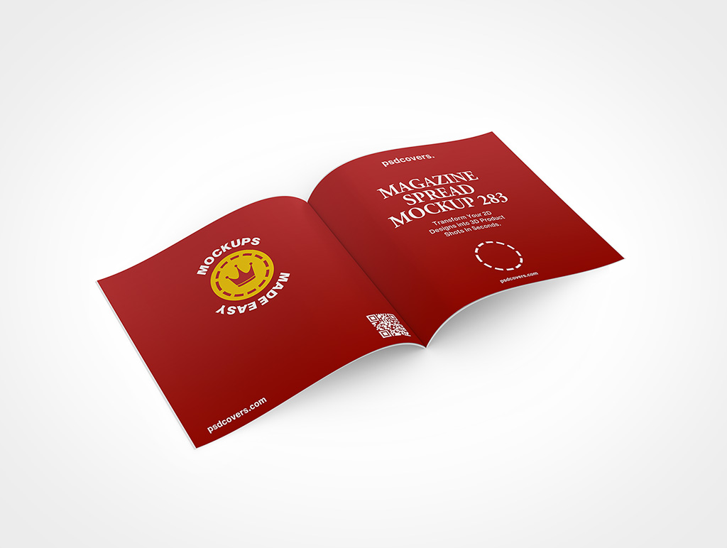 Magazine Spread Mockup 283r5