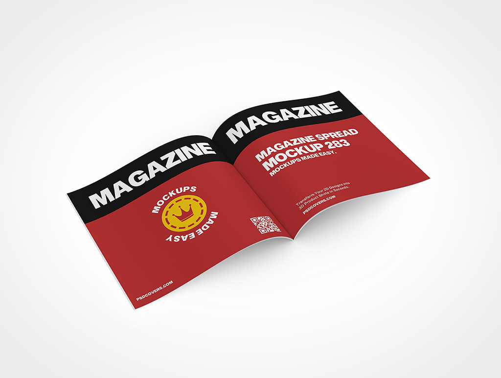 Magazine Spread Mockup 283r4