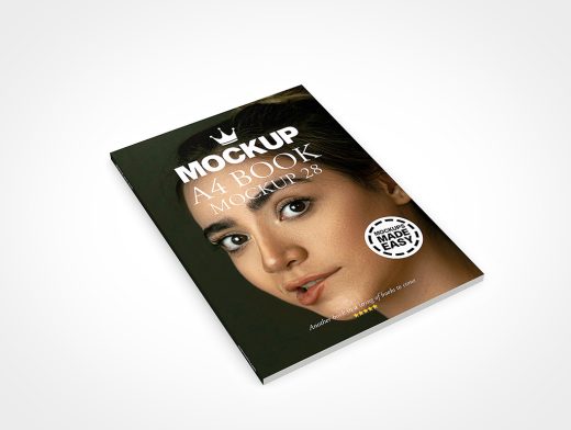 A4 Book Mockup 28r