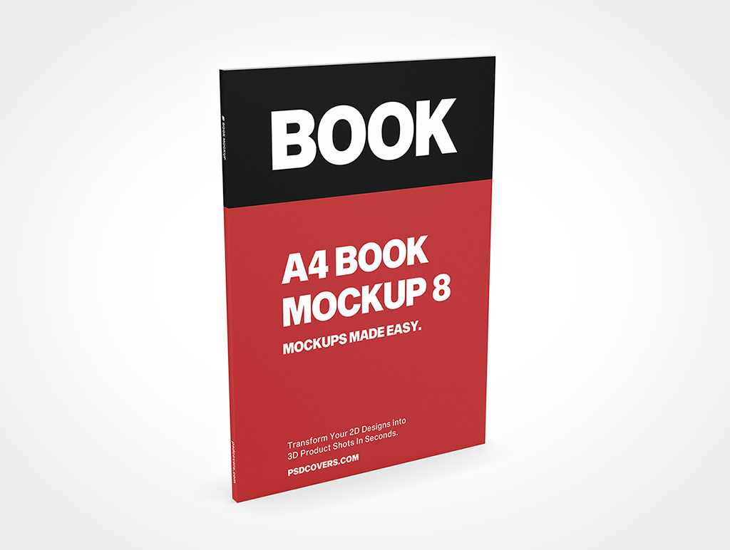 A4 Book Mockup 8r4