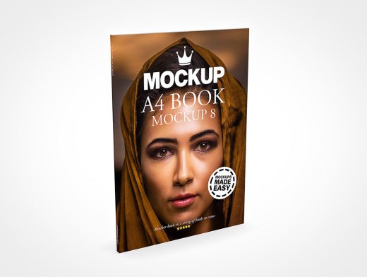 A4 Book Mockup 8r