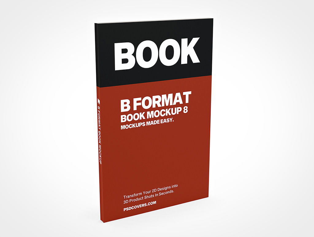 B Format Book Mockup 8r4