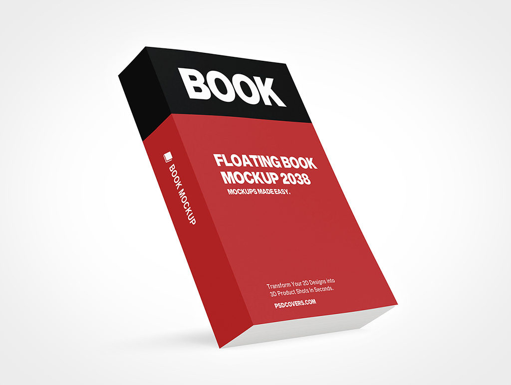 Floating Book Mockup 2038r4