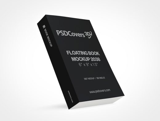 Floating Book Mockup 2038