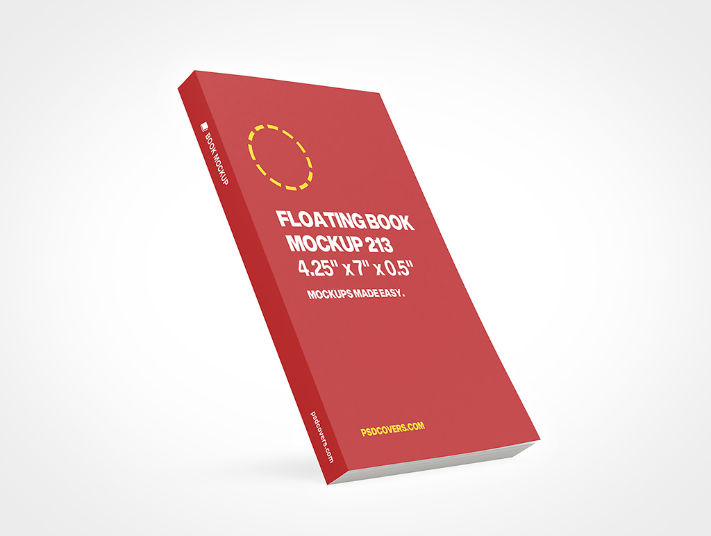 Floating Book Mockup 213r6