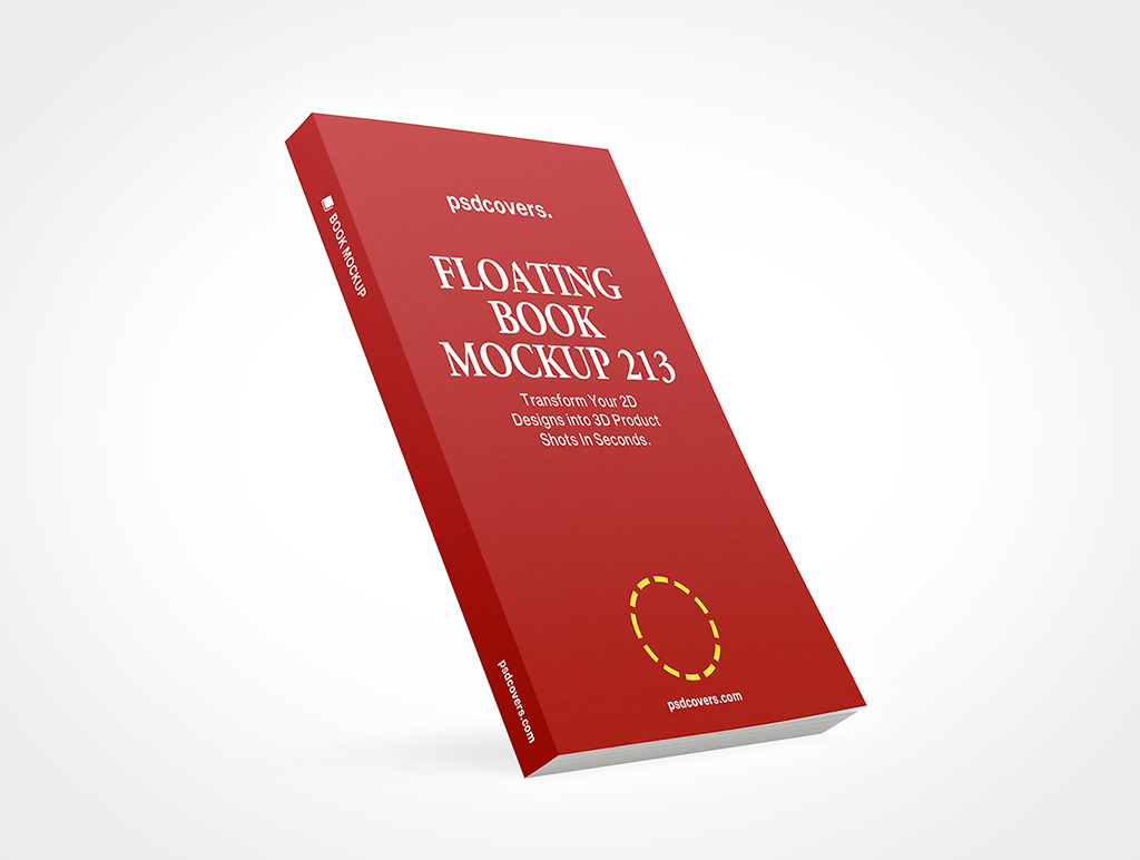 Floating Book Mockup 213r5