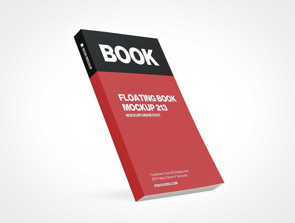 Floating Book Mockup 213r4