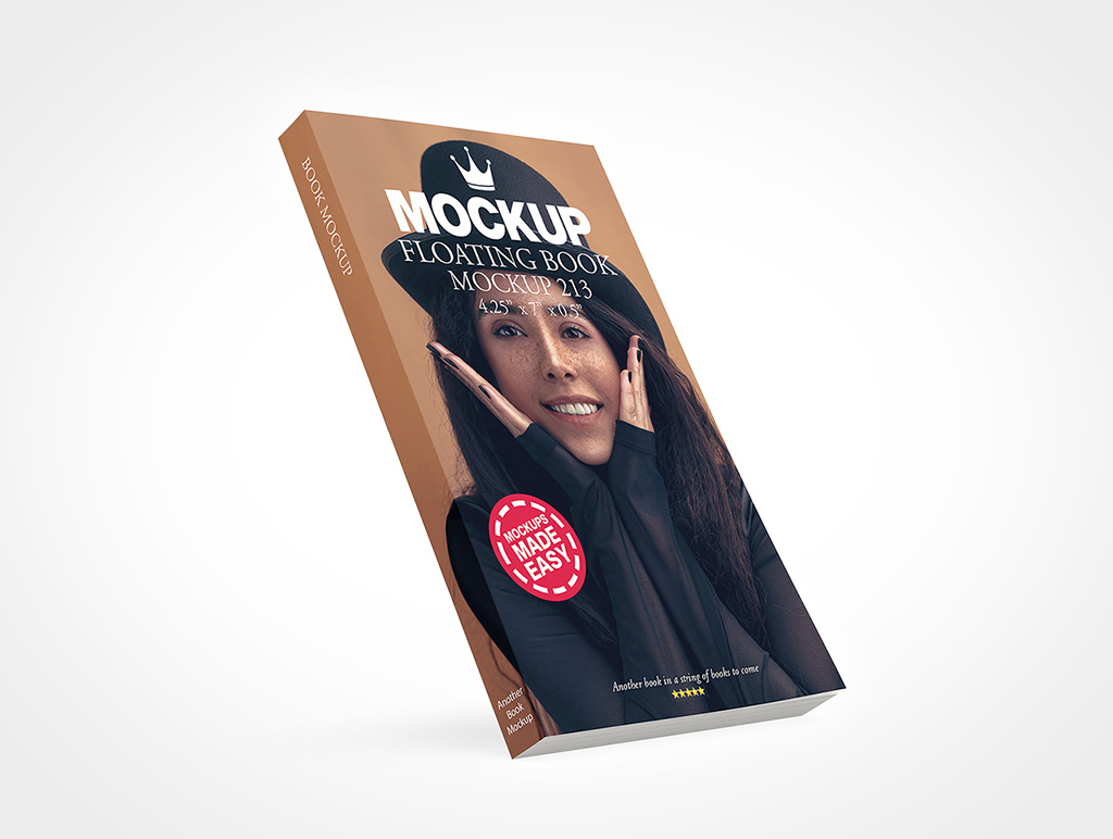 Floating Book Mockup 213r