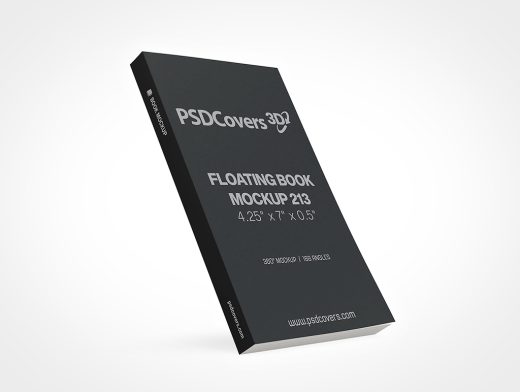 Floating Book Mockup 213