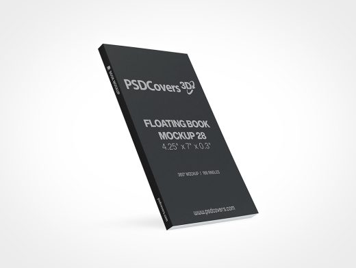 Floating Book Mockup 28