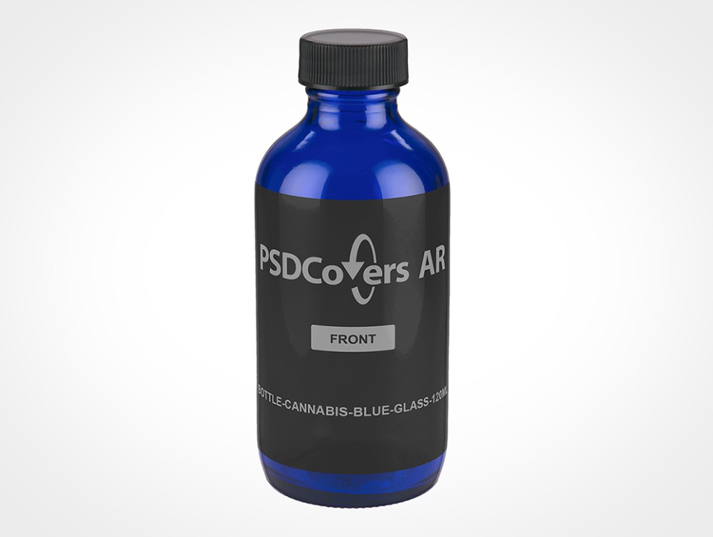 Download Blue CBD Bottle Mockups • PSDCovers • Mockups in a Snap!