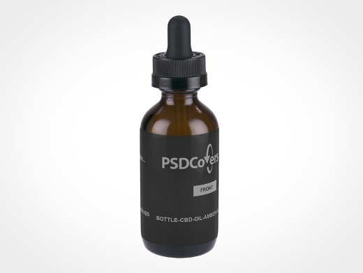 Download Cbd Oil Bottle Label Mockups Psdcovers Mockups In A Snap