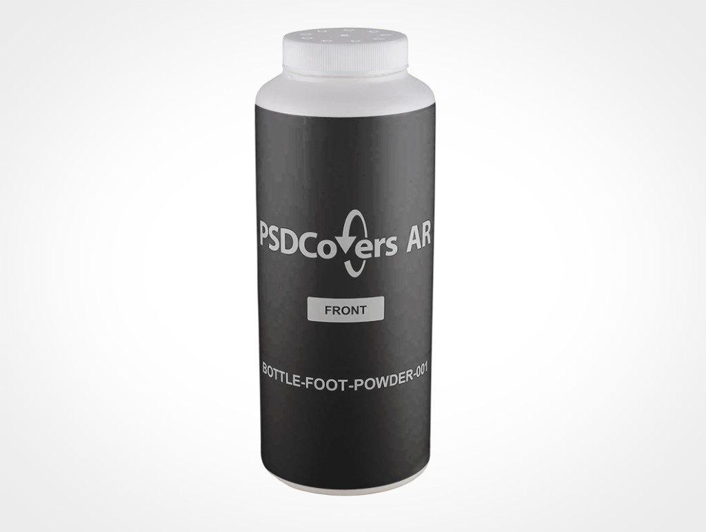 Foot Powder Bottle Mockup 1