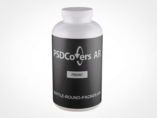 Round Packer Bottle Mockup 9