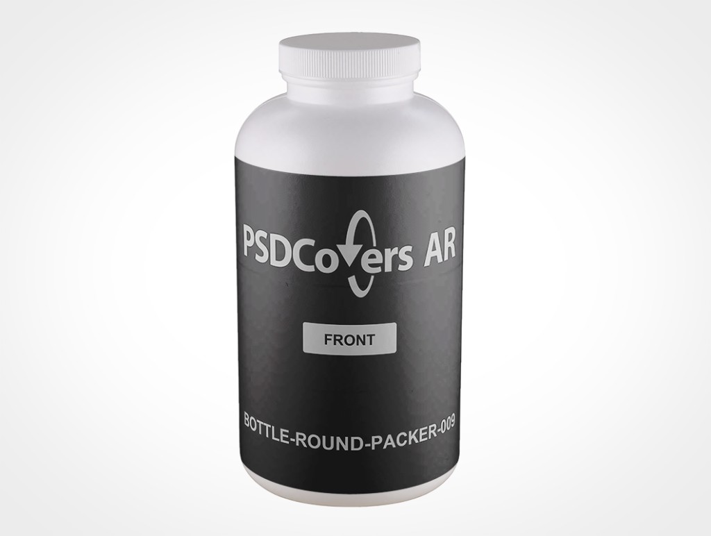 Round Packer Bottle Mockup 9