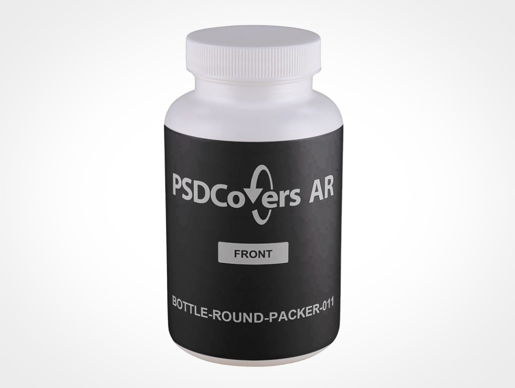 Round Packer Bottle Mockup 11