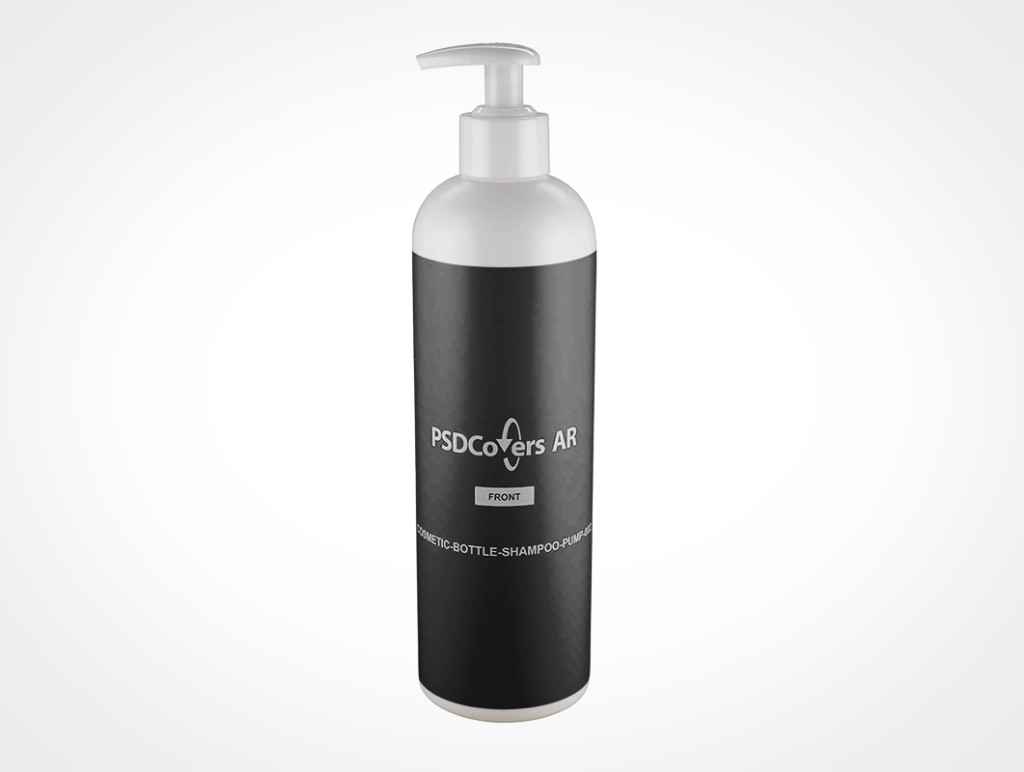 Cosmetic Shampoo Bottle Mockup 2