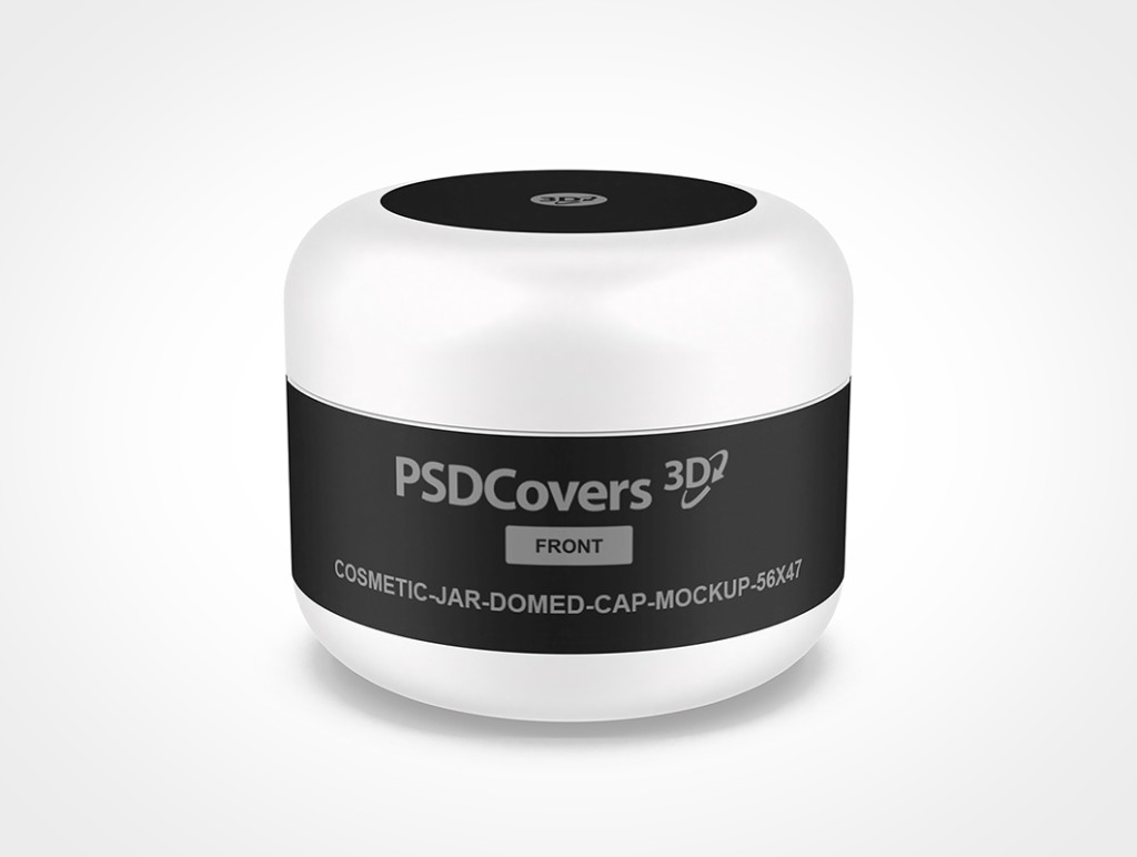 Download 124+ Glossy Round Cosmetic Jar Mockup - High-Angle Shot
